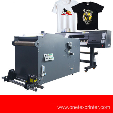 CMYK White Ink DTF Plotter Printer PET Film 60cm Heads for T-shirts Hoodies